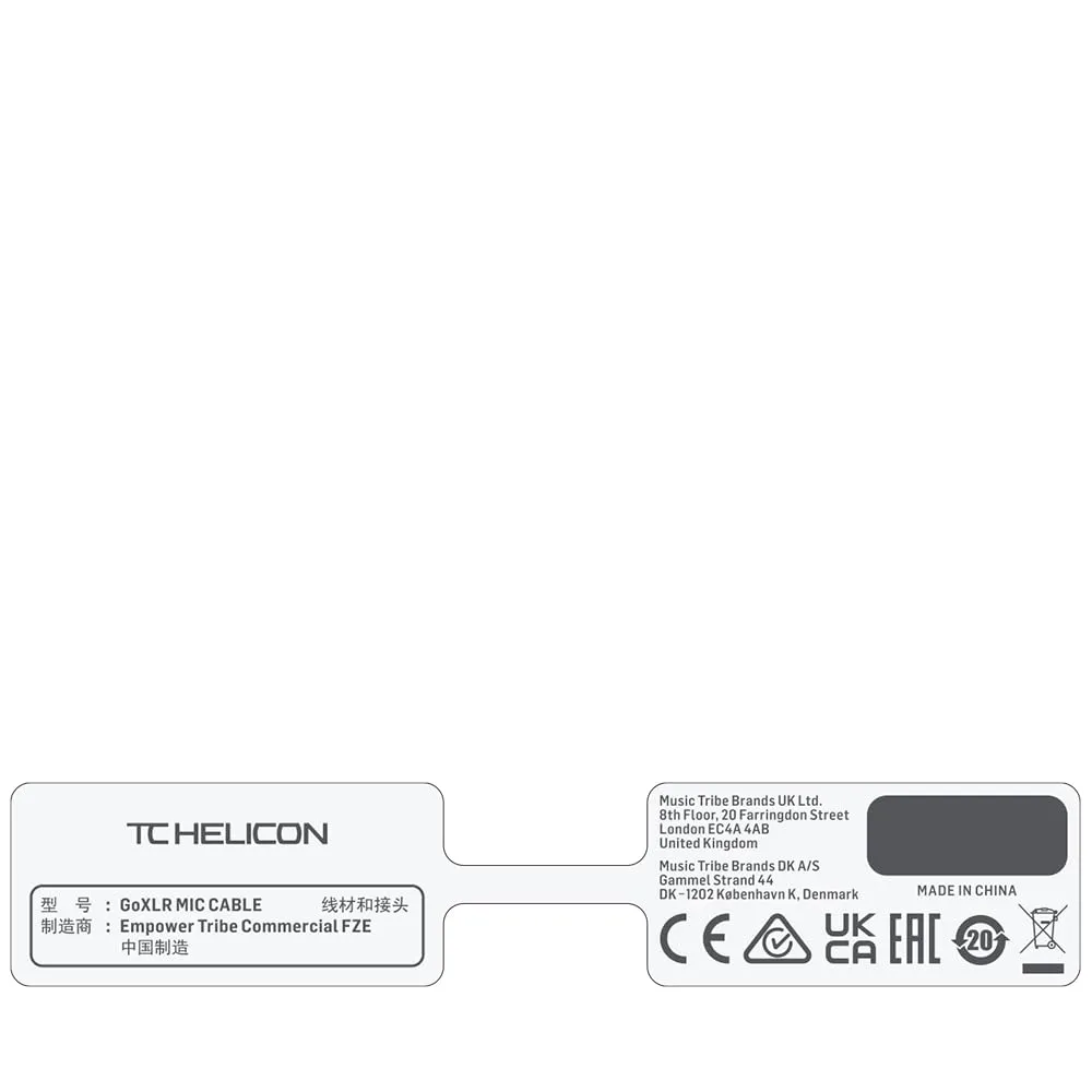 HELICON GoXLR Mikrofonkabel 3,0m XLR OFC