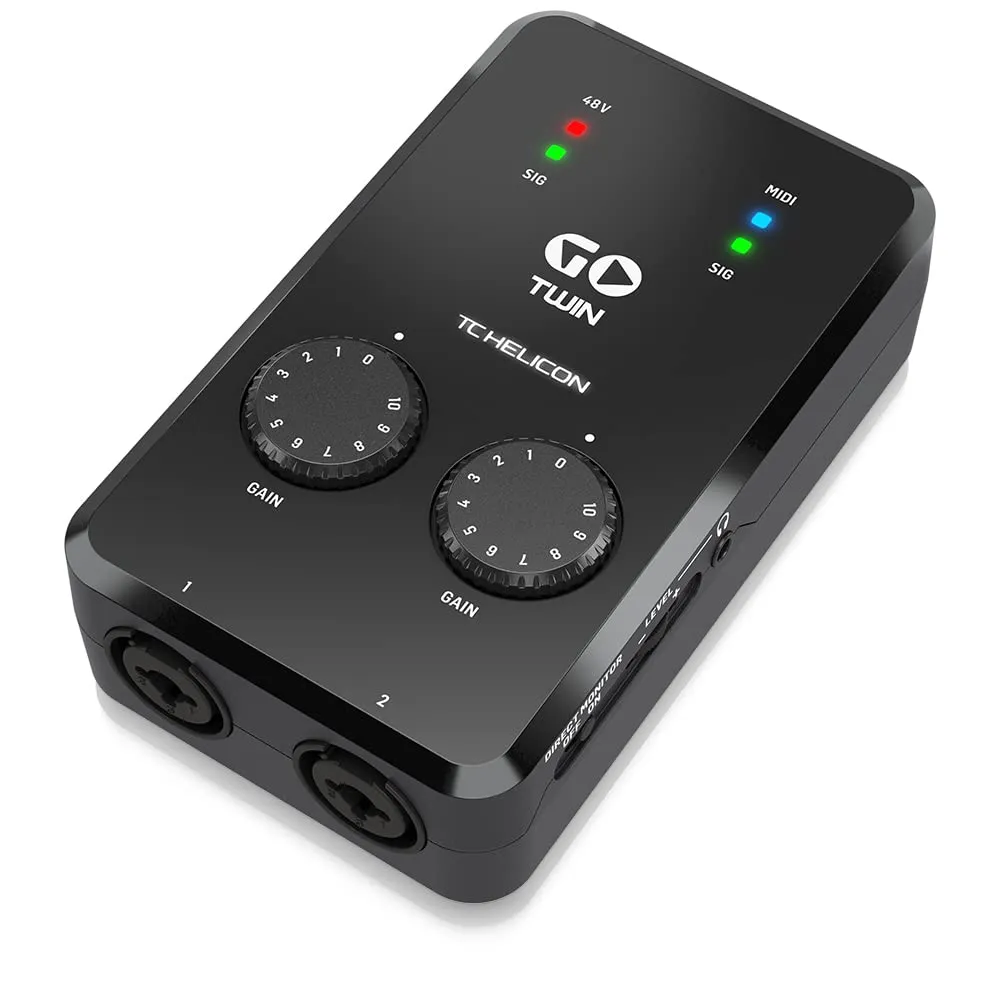 TC Helicon GO Twin Audio-Interface 2-Kanal mobil