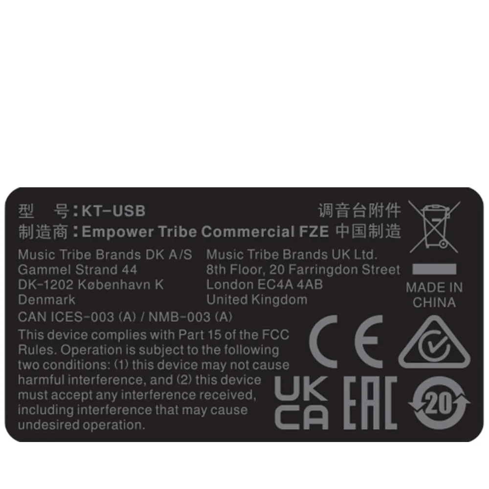 Klark Teknik KT-USB USB Netzwerkmodul 48 Kanäle DAW