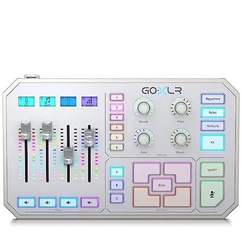 TC Helicon GoXLR-WH Mixer weiß 4-Kanal Stream USB