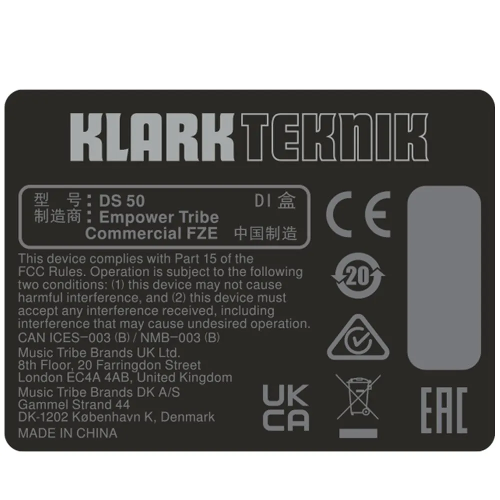 Klark Teknik DS 50 PRO Splitter 5 Signalverteiler passiv