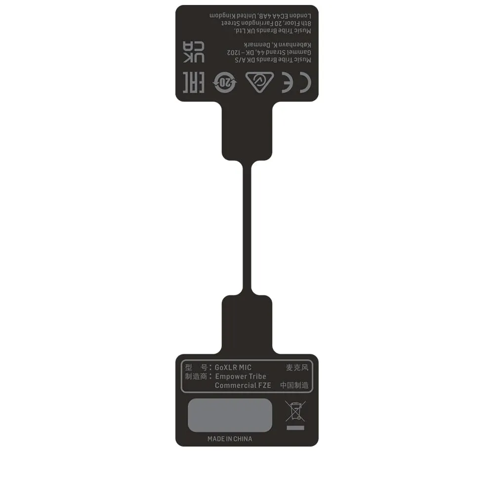 HELICON GoXLR MIC Mikrofon Schwarz Superniere