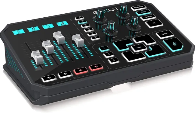 TC Helicon GoXLR Broadcast-Mixer schwarz mit motorisierten Fadern