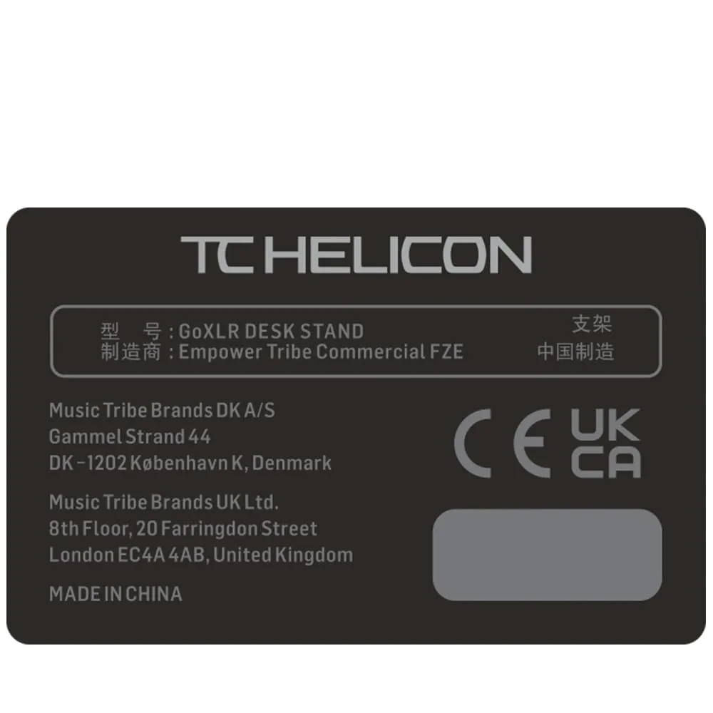 TC Helicon GoXLR Desk Stand Tischständer Metall