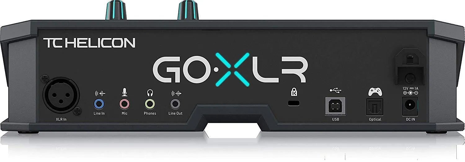 TC Helicon GoXLR Broadcast-Mixer schwarz mit motorisierten Fadern