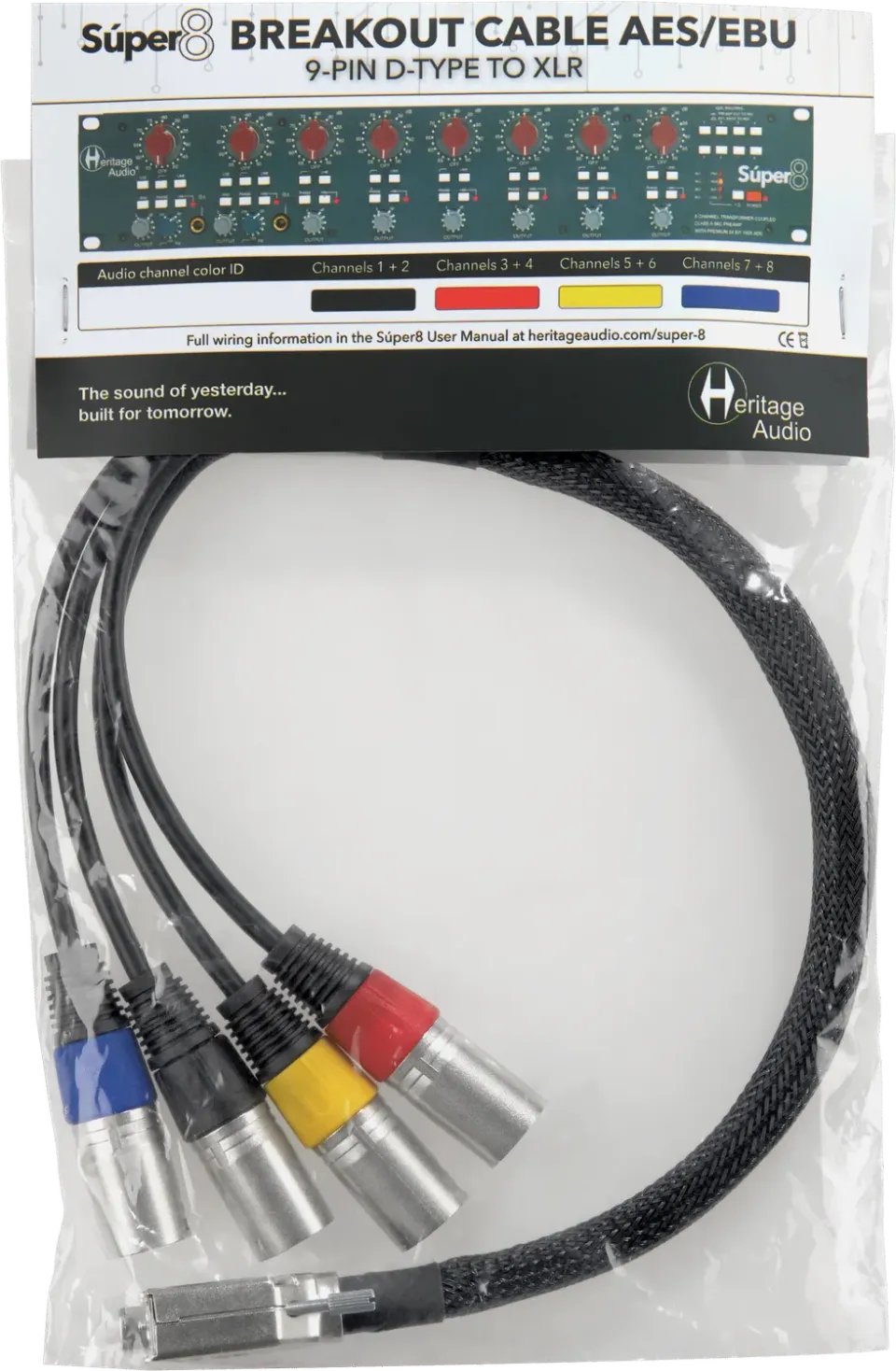 Heritage Audio Súper8 Breakout-Kabel AES/EBU Studio
