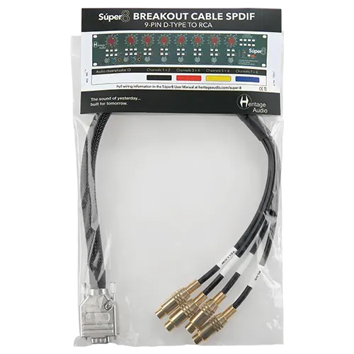 Heritage Audio Súper8 Breakout-Kabel SPDIF digital