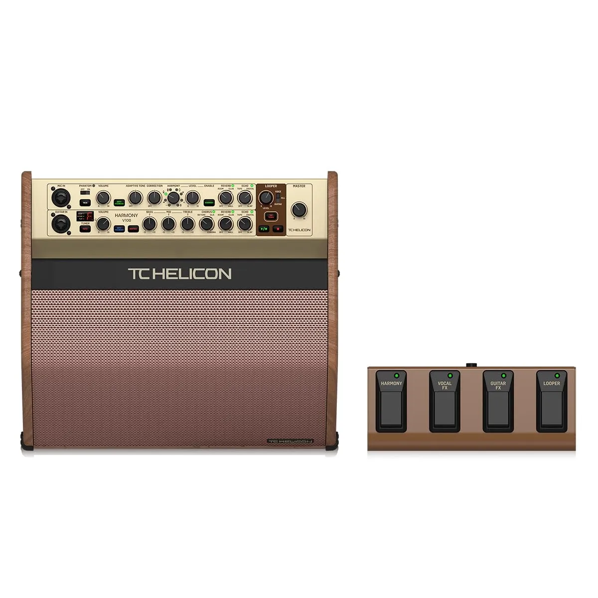 TC Helicon Harmony V100 Akustikverstärker 100W 2-Kanal
