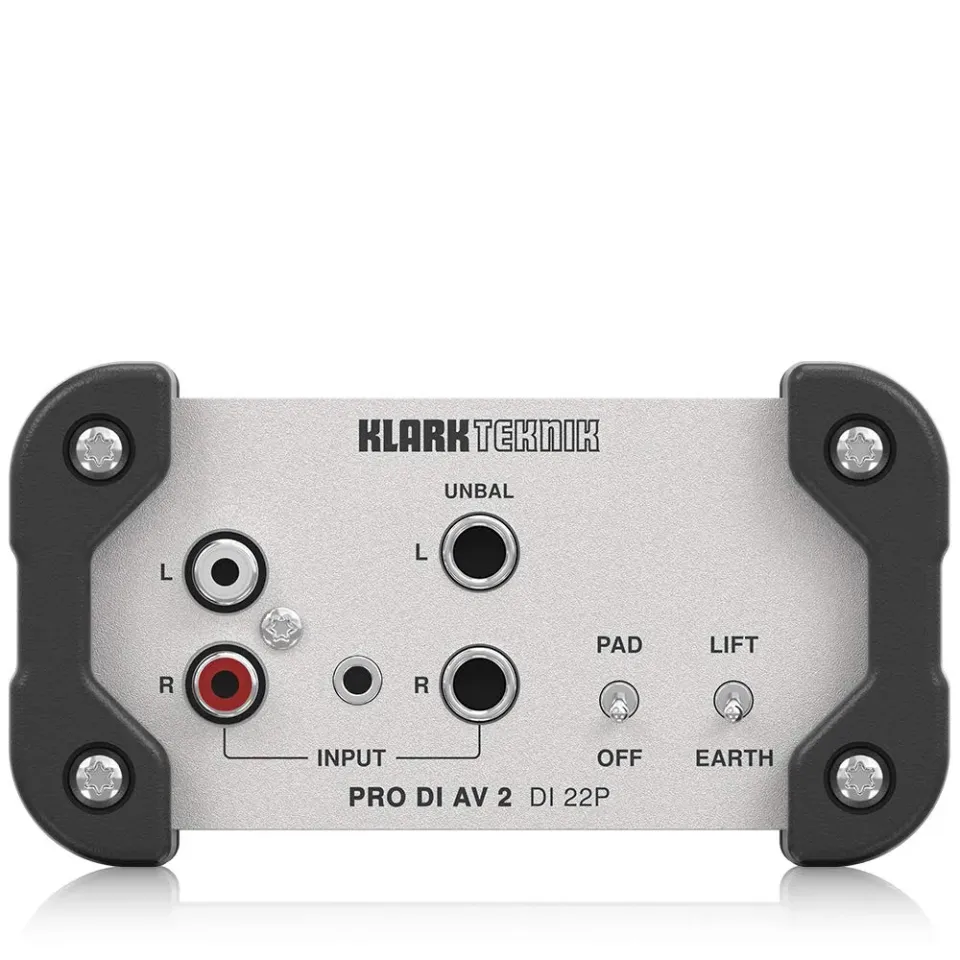 Klark Teknik Pro DI AV 2 DI 22P passive Stereo-DI-Box