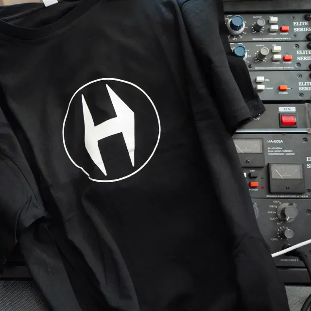 Heritage Audio H Logo T-Shirt schwarz Baumwolle