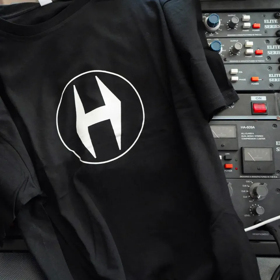Heritage Audio H Logo T-Shirt schwarz Baumwolle