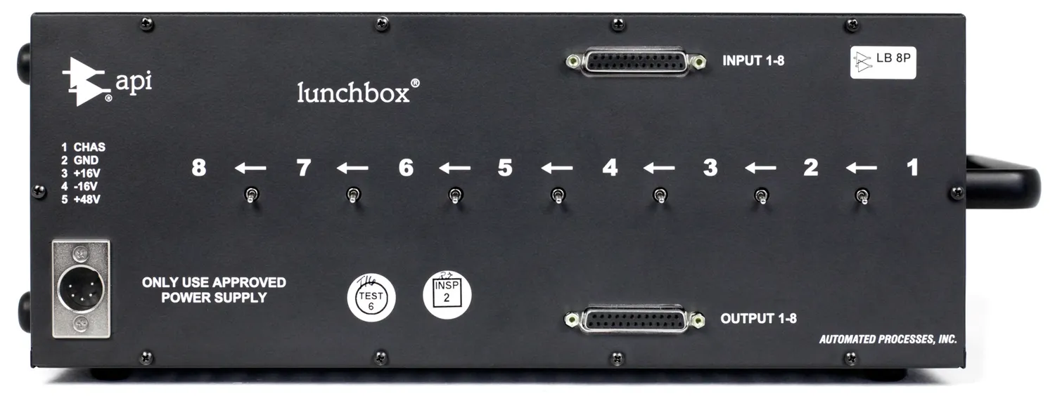 API Audio Lunchbox 8-Slot Chassis 8-fach Stahlgehäuse