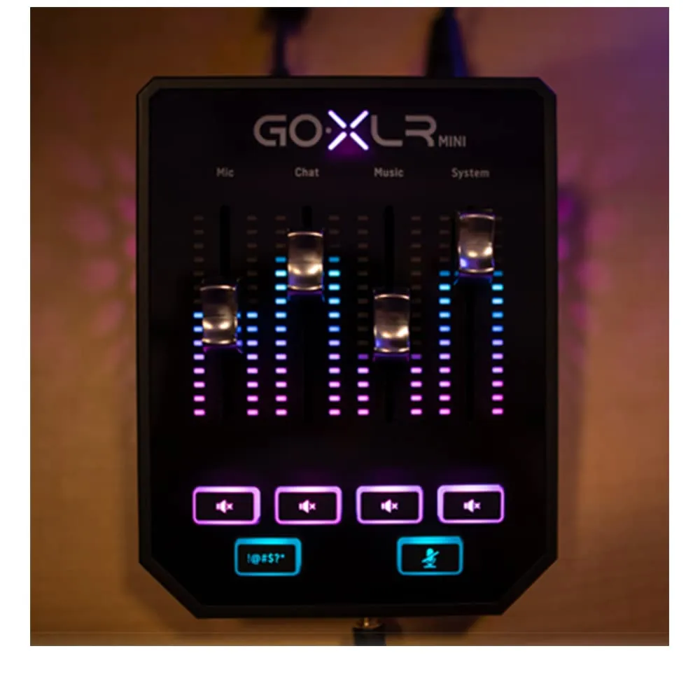 TC Helicon GoXLR Mini Streaming-Mixer kompakt mit Midas-Preamp