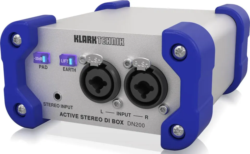 Klark Teknik DN200 V2 DI-Box aktiv 2-Kanal +48V