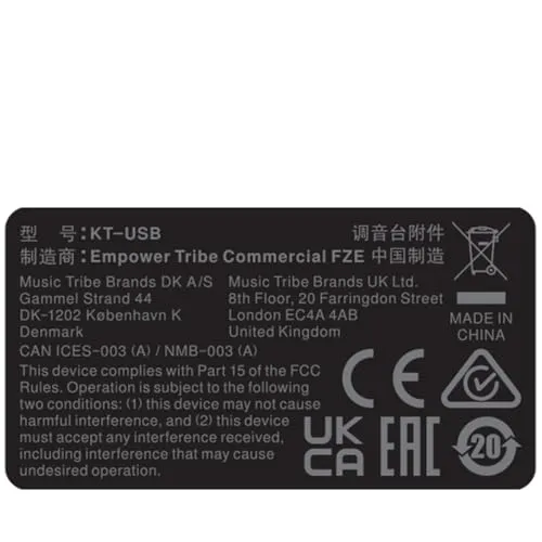 Klark Teknik KT-USB USB Netzwerkmodul 48 Kanäle DAW