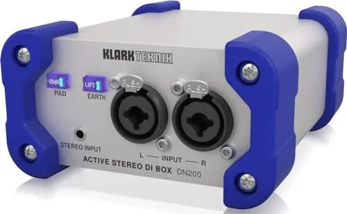 Klark Teknik DN200 V2 DI-Box aktiv 2-Kanal +48V