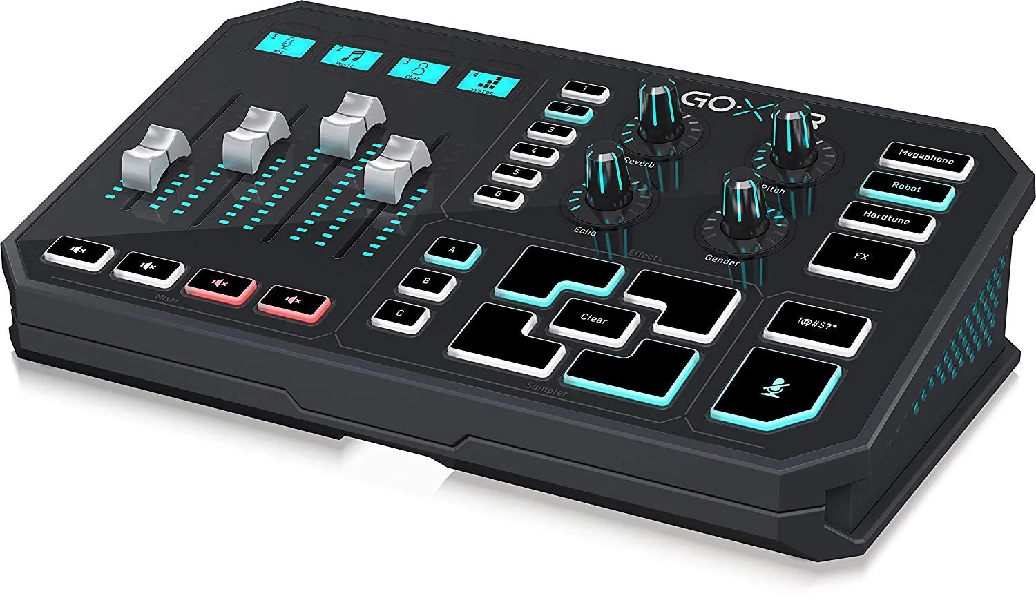 TC Helicon GoXLR Broadcast-Mixer schwarz mit motorisierten Fadern