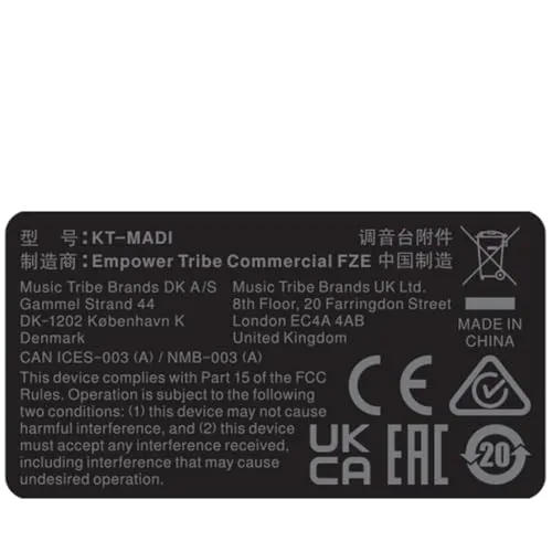 Klark Teknik KT-MADI MADI Netzwerkmodul 64 Kanäle BNC Fiber