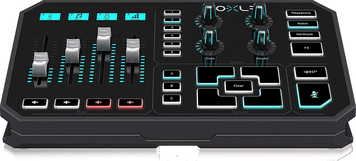 TC Helicon GoXLR Broadcast-Mixer schwarz mit motorisierten Fadern